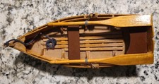 VINTAGE WOODEN ROW BOAT HADE