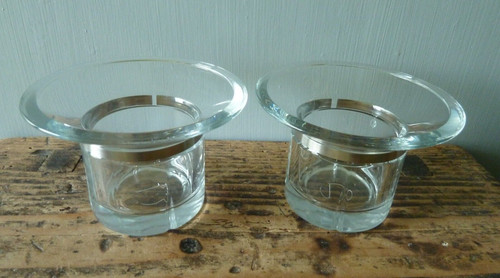 Pair rosendahl crystal glass - crystal,