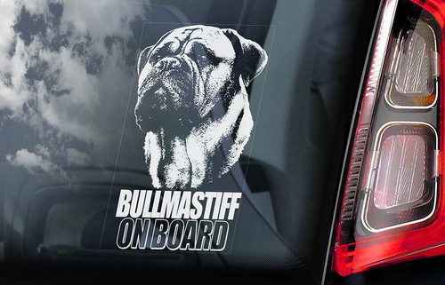 Bullmastiff car sticker - bullmastiff,