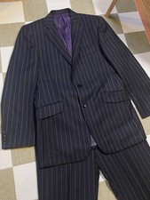 Pinstripe Navy Suit 38s