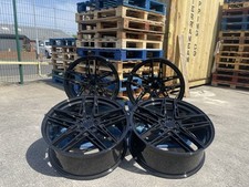 22" inch Range Rover Sport Shuriken Alloy Wheels Gloss Black Discovery Defender