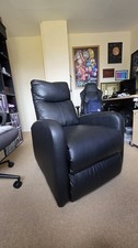 Recliner Chair Black- set of two - Read description before buying RRP £120/piece