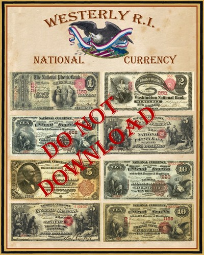 Poster national currency notes - national,