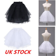 UK Kids Girl Petticoat Princess Flower Underskirt Crinoline Slip Dress Dancewear