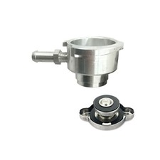 1-1/4" Aluminum Weld On Radiator Filler Neck And Radiator Cap Natural