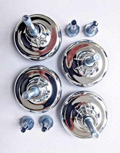 Chrome feet glides castors - feet, &