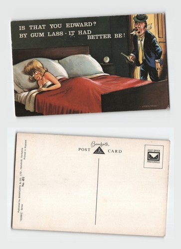Postcard bamforth comic - -,