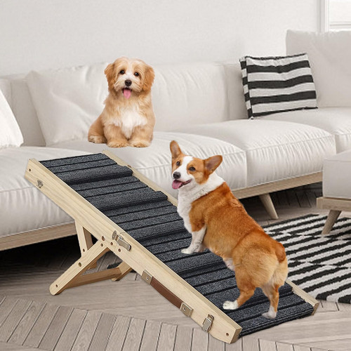 Portable wooden dog ramp - portable,