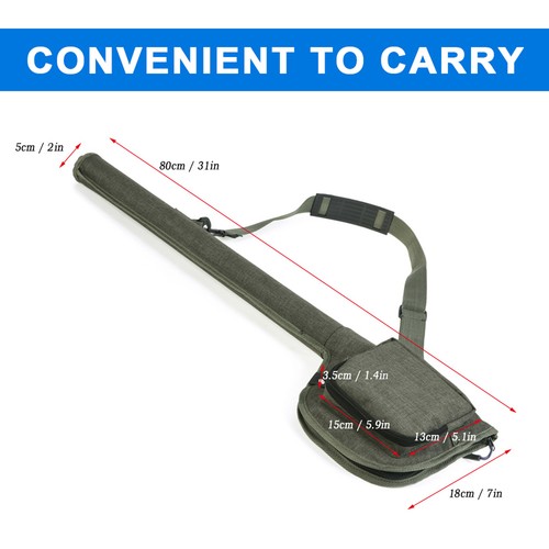 Canvas fishing rod bag - fishing,