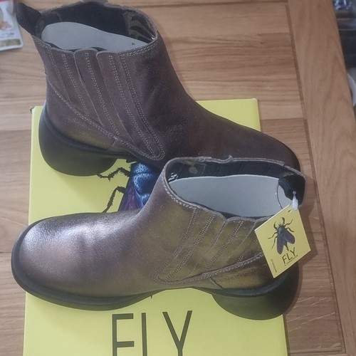 Fly london valley gold - london, leather