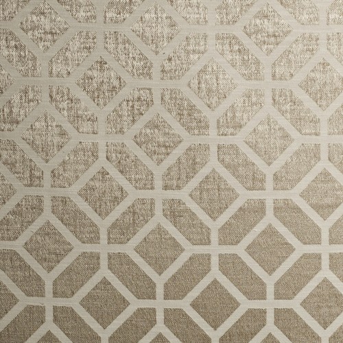 Geo latte fabric - latte, by
