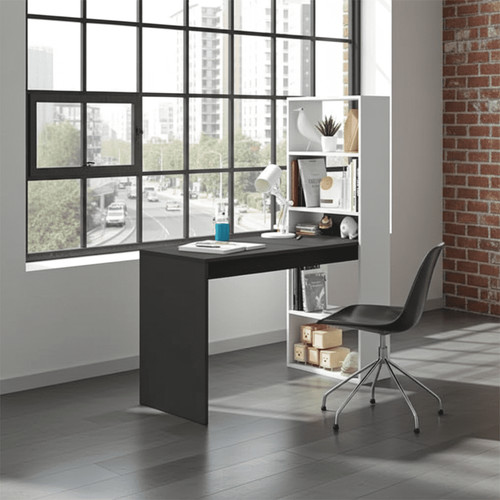 White grey computer desk with - grey,