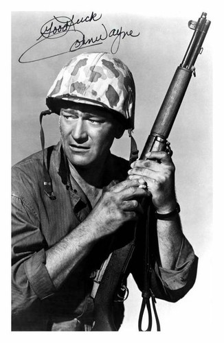 John wayne autograph signed - john,