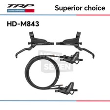 TRP TRAIL EVO HD-M843 4 Piston Hydraulic Disc Brake Set Front & Rear-Pair - MTB