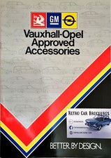 Vauxhall Opel Approved Accessories Brochure 1983