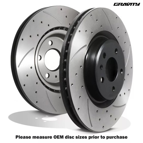 Front drilled grooved - grooved, 345mm