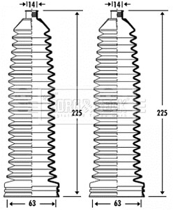 Borg beck front steering - borg, &