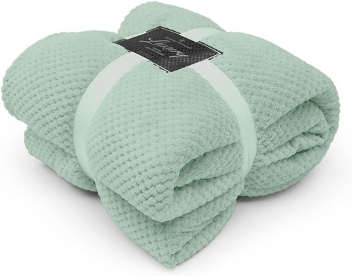 Faux fur popcorn fleece - faux, throw