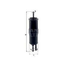 Mann wk6030 fuel filter fits - mann,