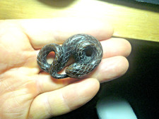 Hand Carved wood netsuke Snake