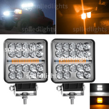 2pc 4" Square Strobe LED work