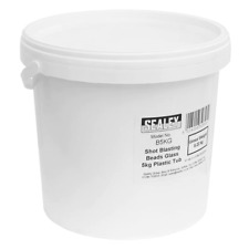 Sealey Shot Blasting Beads Glass 5kg Plastic Tub