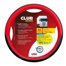 Steering wheel cover red - , black