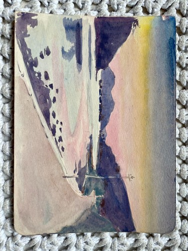 Original vintage watercolour