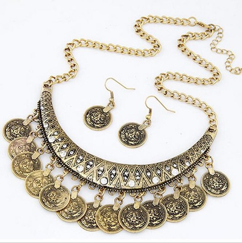 Antique gold coins - coins, collar