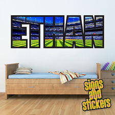 Childrens Personalised Name Wall Stickers footy football Boys/Girls Bedroom art.