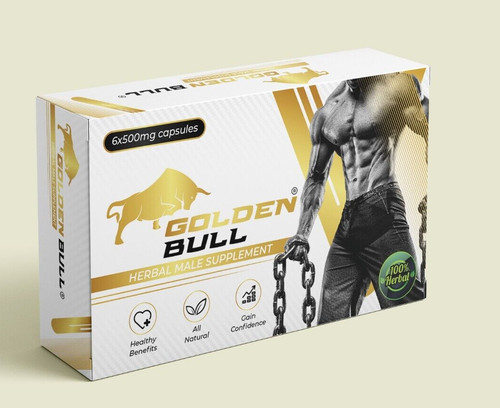 Golden bull 500mg herbal male - golden,