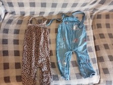 Next dungarees x2 12-18 months
