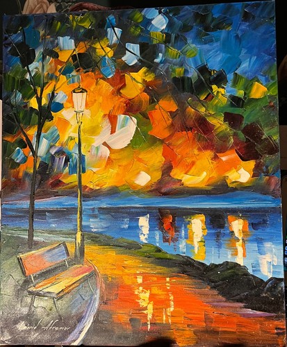 Leonid afremov original - leonid, oil