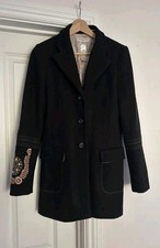 Christian Lacroix Coat Women  Wool Cashmere Uk 8 Angora Aztec Navajo Tribal Boho