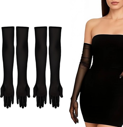 Pairs black gloves women - black,