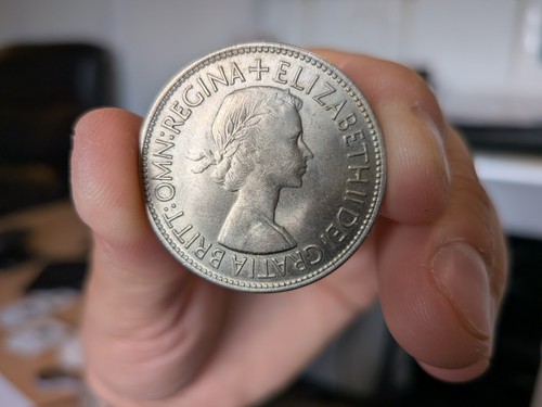 1953 half crown - 1953, near