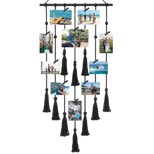 Hanging photo display boho - hanging,