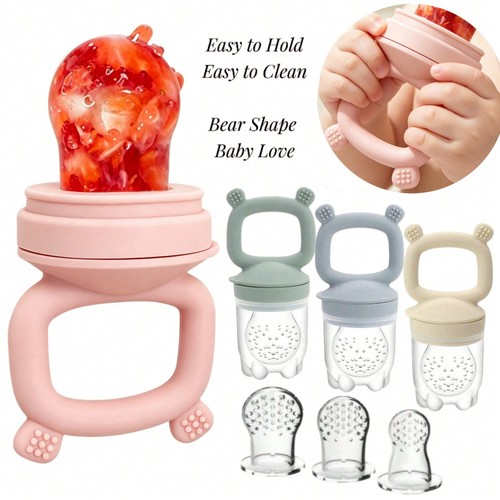 3pcs silicone baby - 3pcs, fruit