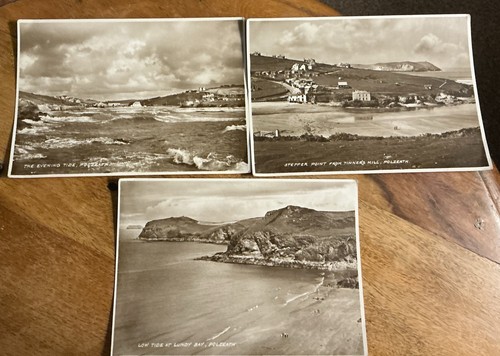 Vintage polzeath postcards - vintage,