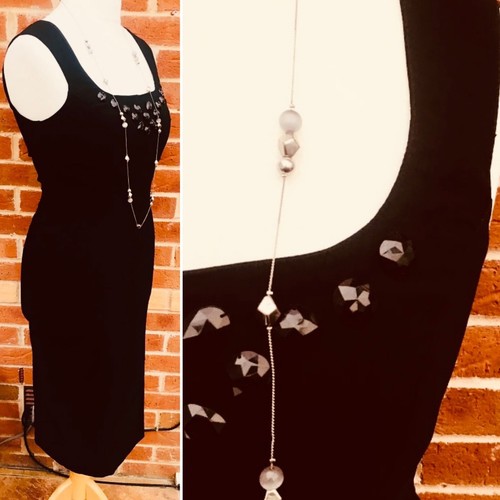 Debenhams size black beaded - 12,