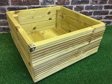 Square 54cm Wooden Patio Tree