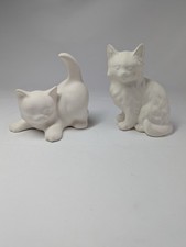 LOT OF 2 Ceramic Bisque