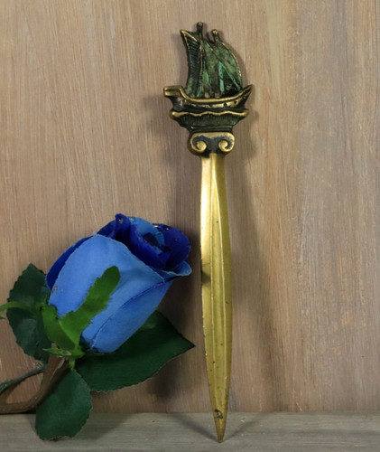 Antique bronze letter opener - antique,