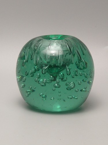 Victorian large green inkwell - victorian,