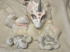 Dino Mask Fursuit Partial Fur