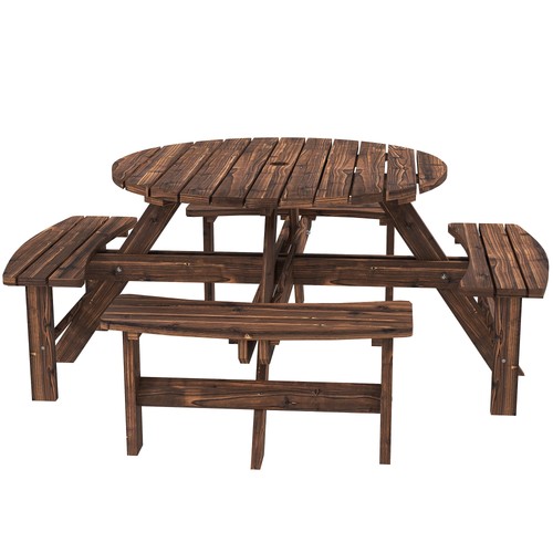 Wooden garden dining set 8 - dining,