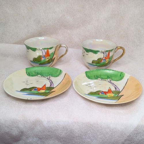 Vintage art deco japanese - japanese, set