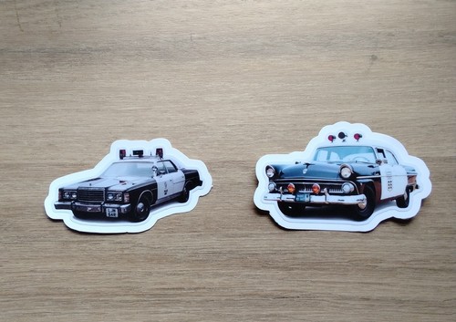 American police car - police, retro