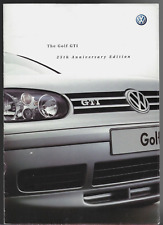 Volkswagen Golf GTi 25th Anniversary Mk4 Limited Edition 2002 UK Market Brochure