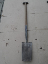 Vintage Bulldog Post Hole Trenching Spade Wood Handle Farming Tool Ross-on-Wye